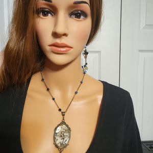 The Clockwork Masquerade — Steampunk Unicorn Necklace & Matching Earrings Set image 16