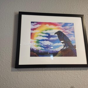 The Over-Seer - Original Art Print 8x10 by Rebecca Epp Framed