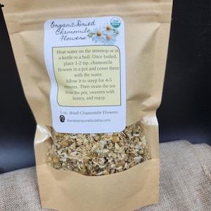 Organic Chamomile Flower Tea, 1 oz Dried Loose Leaf Bild 1