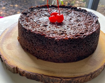 Jamaican Black Fruit Cake, Authentic Low-Alcohol for all occasions wedding, birthday, Christmas