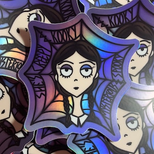 Wednesday Tim Burton Sticker