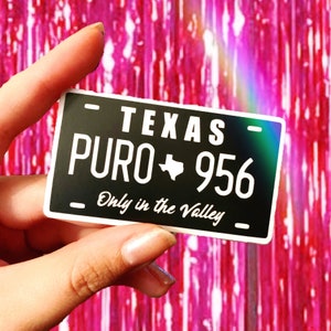 Puro 956 Texas License Plate (2 SIZES) Vinyl THE ORIGINAL :)