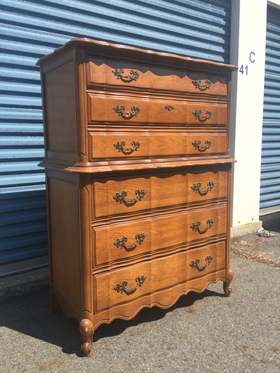 Gorgeous Vintage Bassett French Provincial Tall Dresser ...