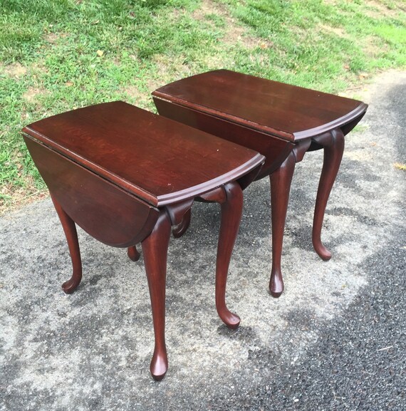 Pair of French Folding Sides End Tables Etsy