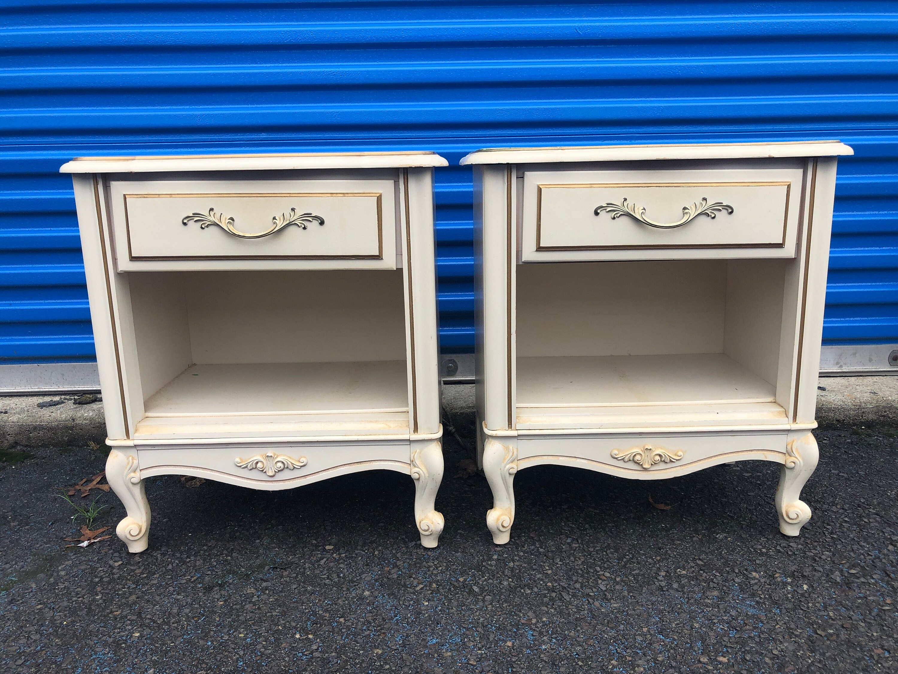 Pair of French Provincial Nightstands Etsy