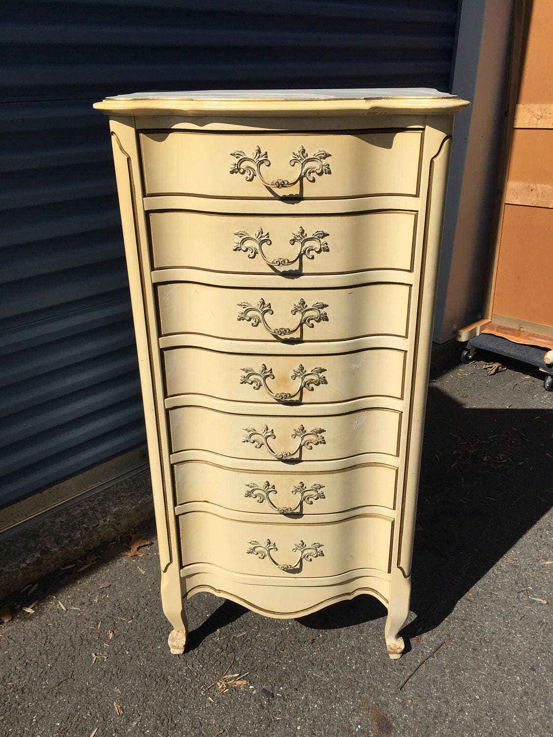 Vintage French Lingerie Chest Tall Dresser