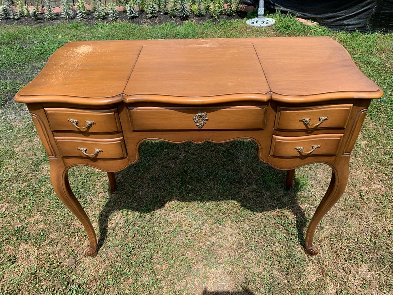 Vintage French provincial vanity Etsy