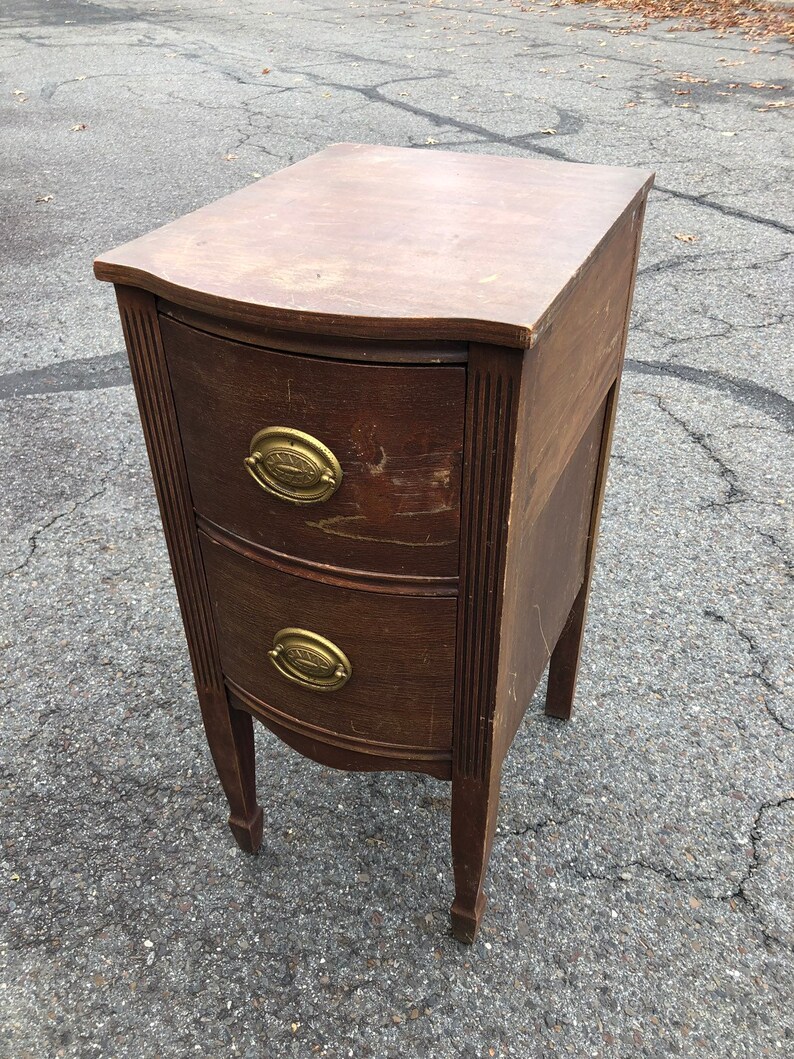 Single 2 drawer small nightstand