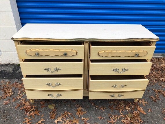 Vintage Sears Bonnet 6 Drawer Long Dresser Etsy