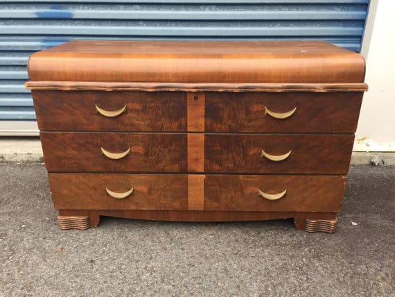 Vintage Bluebird Cedar Chest Etsy