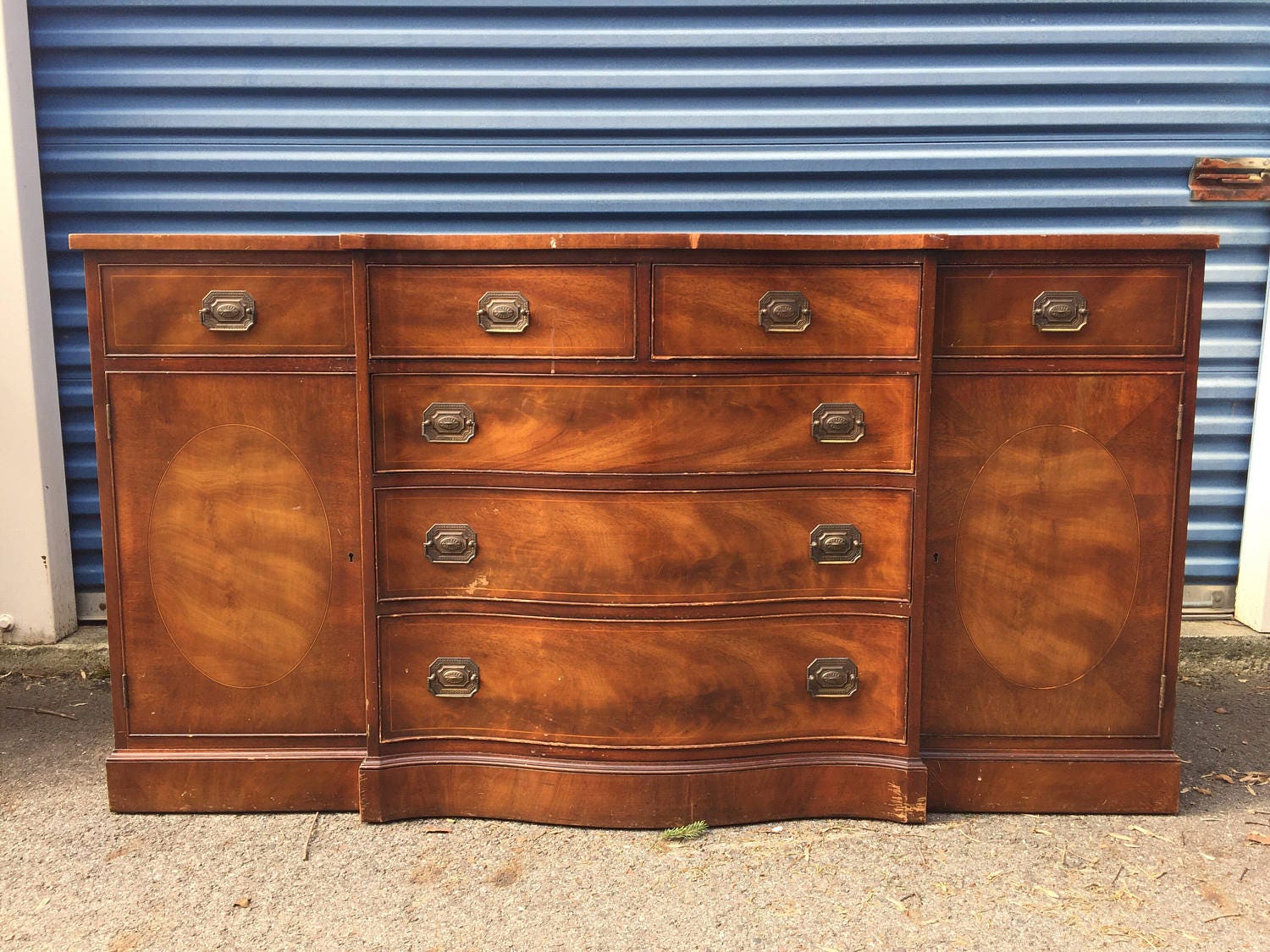 Vintage Mahogany Henredon Heritage Buffet Credenza Dresser