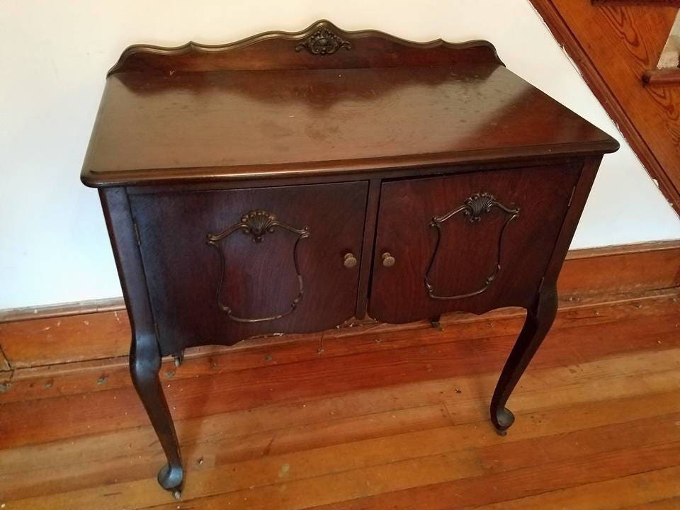 French Provincial Vintage Small Buffet Liquor Cabinet