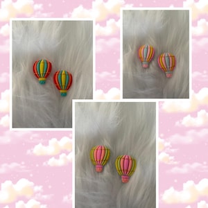 Pendientes de botón de la colección de globos Up, UP and Away