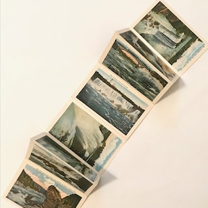 Vintage Niagara Falls Postcard Foldout Souvenir