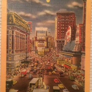 Times Square by Night Postcard