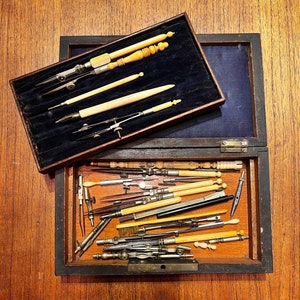 Vintage Architect Set Drawing Set Professional Drafting Tools Engineer Drawing  Instruments Drafting Set Marking Tools Design Pens Dividers 