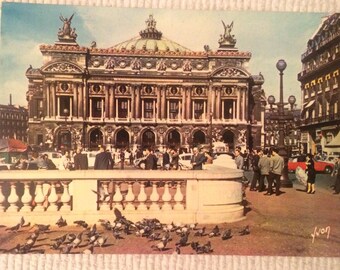 Klassische Vintage Postkarte von L'Opera, Paris