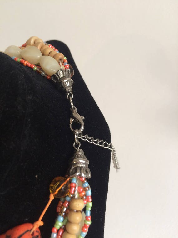 Beautiful and Unique Es Mor Beaded Necklace - image 4