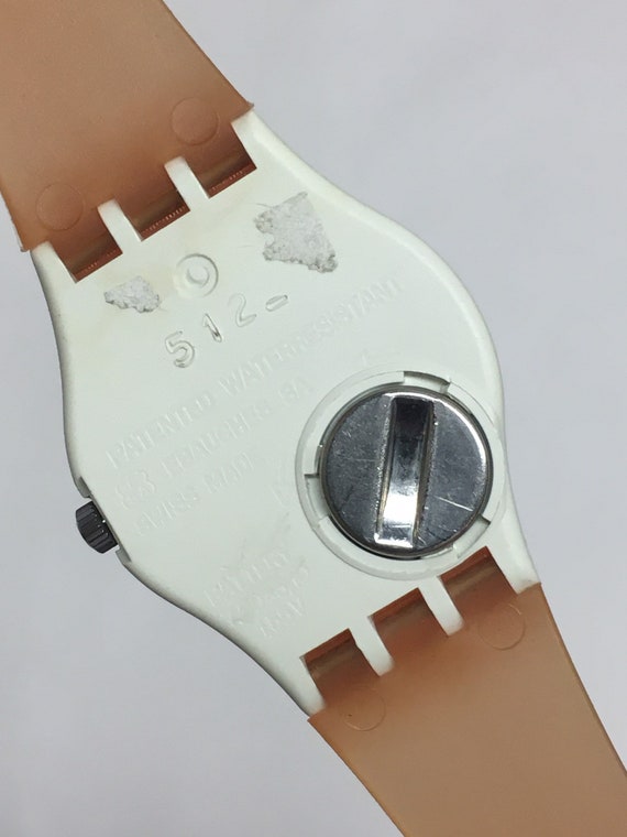 Vintage Ladies Swatch Watch Raspberry LW107 1985 Original 