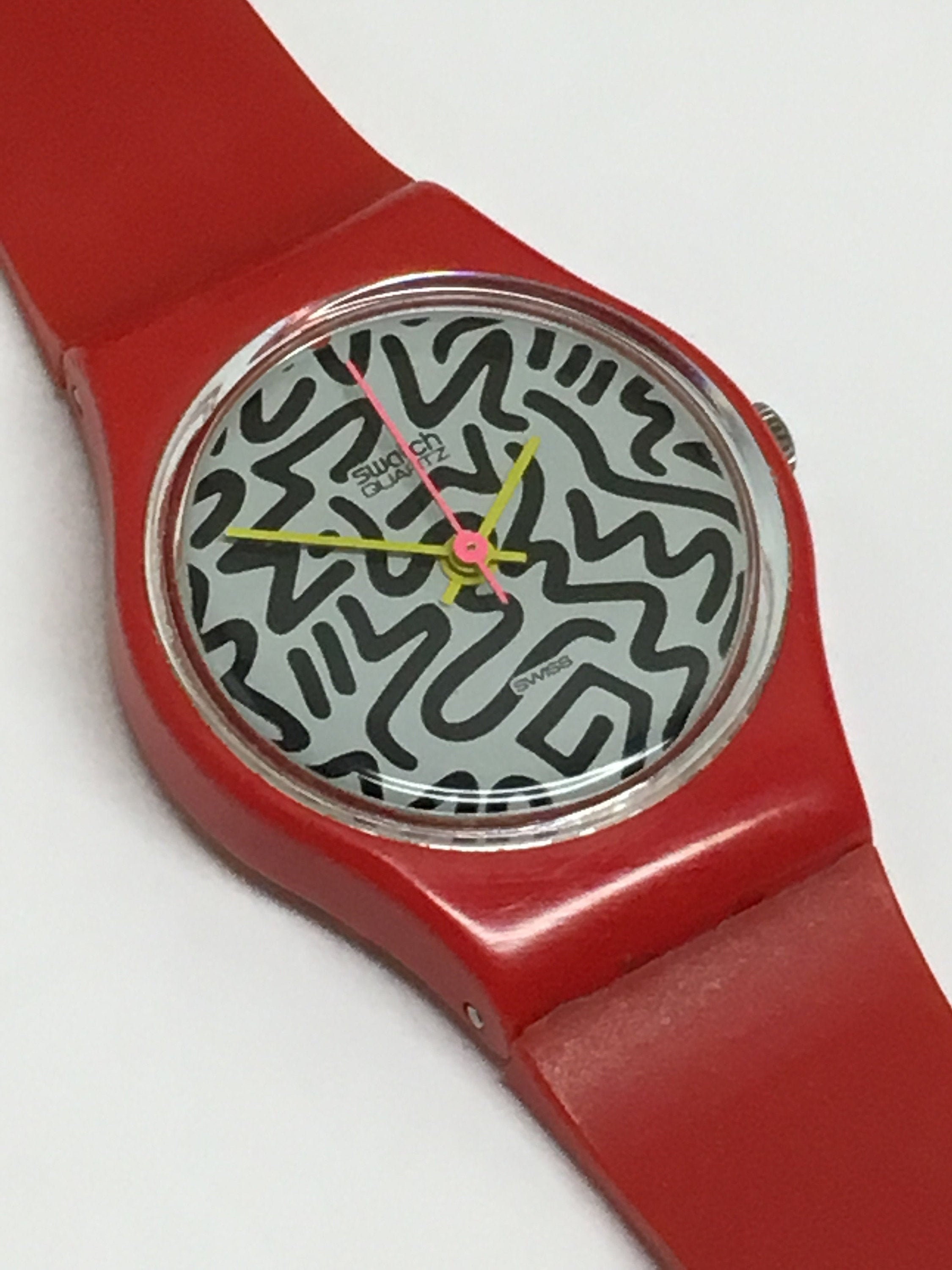 Squiggly swatch watch clearance straps
