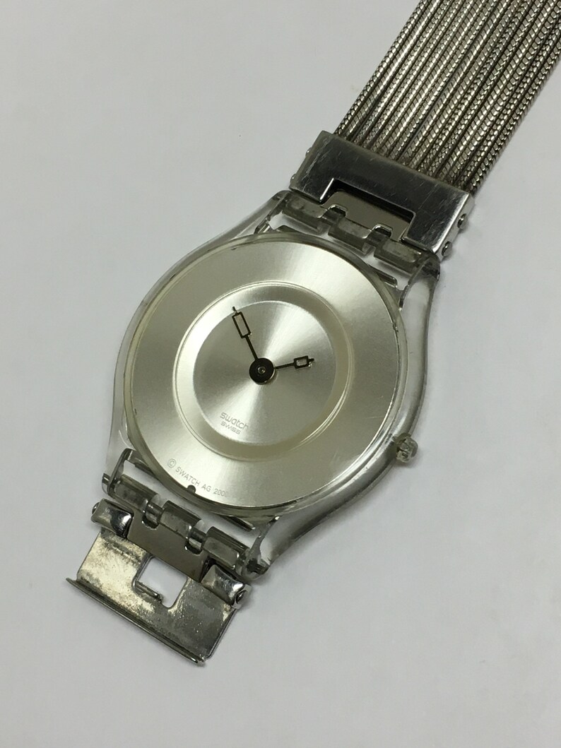 Swatch Horloge Vintage Skin Silver Meshstream SFK118 2000 | Etsy Nederland