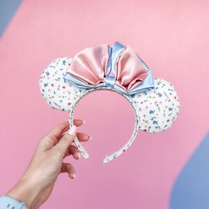 Pastel Spring Flowers Minnie Ears