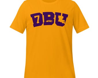 DBU Tigers Football Tee – Purple & Gold Gameday Shirt