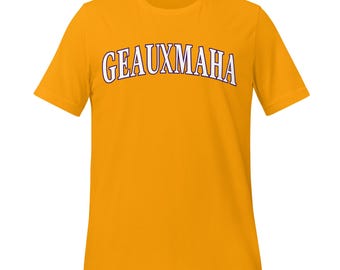 Geauxmaha Tigers Tee – Bold College Baseball Gameday Shirt