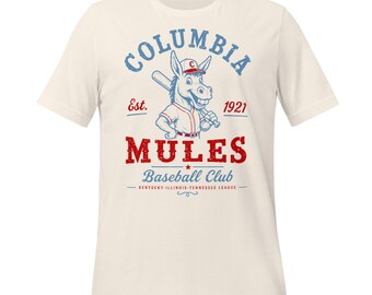 Columbia Mules Baseball T-Shirt – Vintage Tennessee Minor League Tee