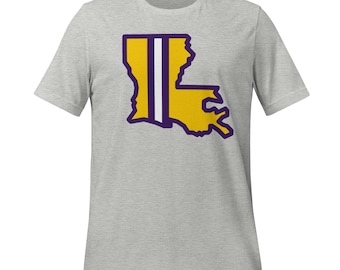 Tigers Football Pride Tee – Bold Purple & Gold State Football Shirt