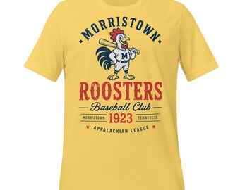 Morristown Roosters Baseball T-Shirt – Vintage Tennessee Minor League Tee