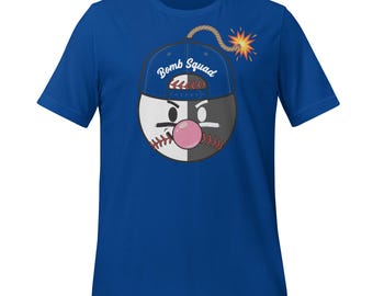 Bomb Squad Baseball Shirt – Funny Cartoon Baseball Bomb Shirt, Sports Humor Graphic Tee