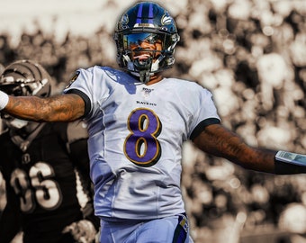 Lamar Jackson Baltimore Ravens Poster