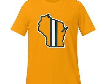 T-shirt de football à rayures Green Bay