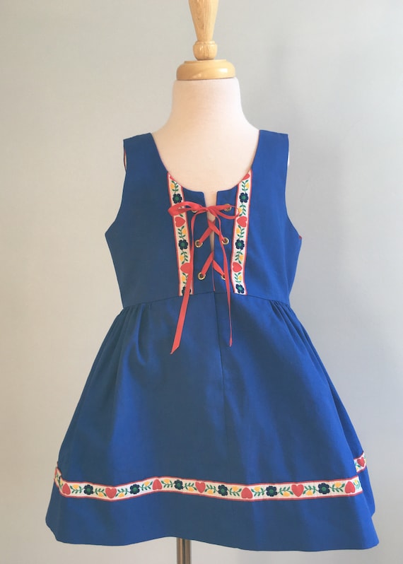 Vintage Girl’s Handmade Folkloric Dress