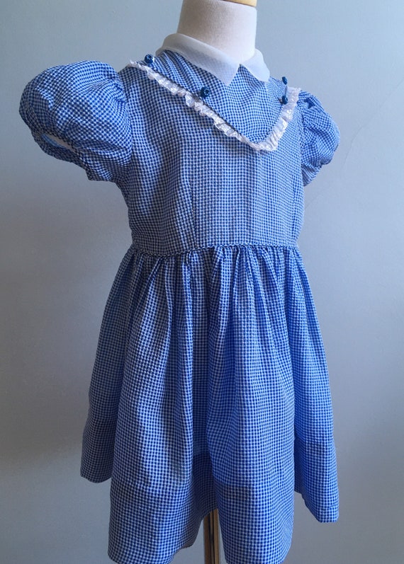 Vintage 50’s Girl’s Check Dress - image 1