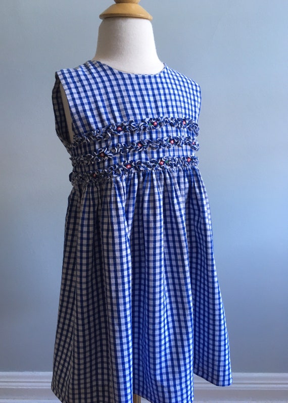 Vintage “Friedknit Creations” Checked Sundress