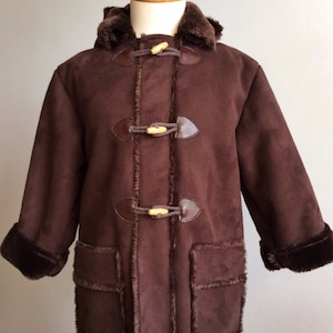 Vintage Widgeon Faux Sheepskin Coat.