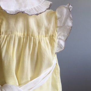 1930s Vintage Girls Dress with Hand Smocked Collar image 8