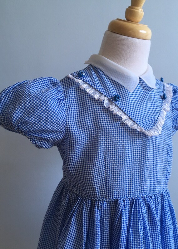 Vintage 50’s Girl’s Check Dress - image 2