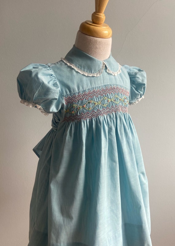 1950’s Vintage Hand Smocked Dress - image 5