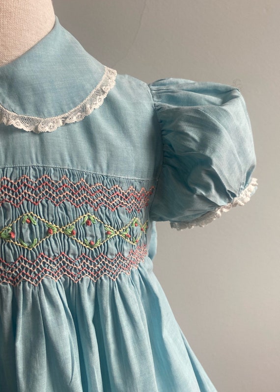 1950’s Vintage Hand Smocked Dress - image 3