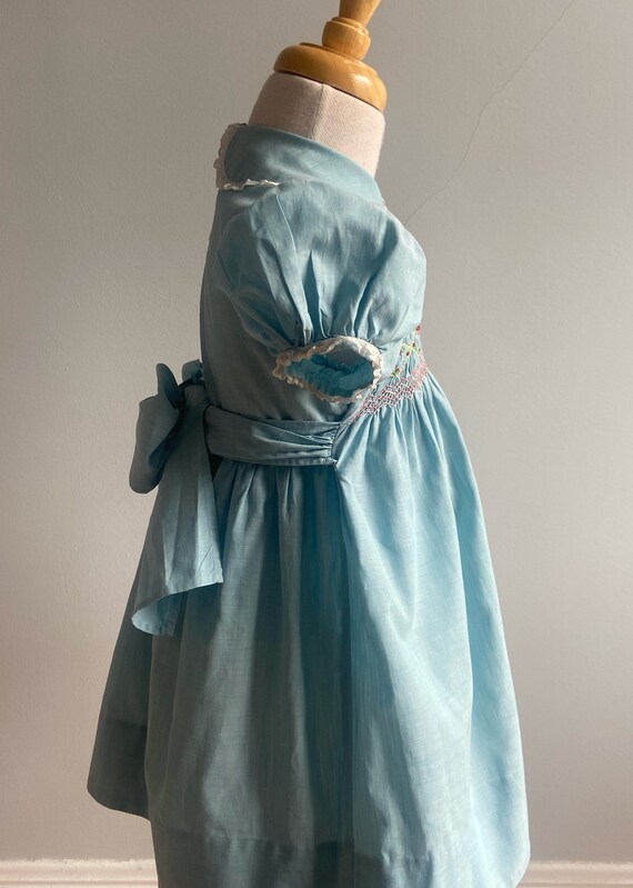 1950’s Vintage Hand Smocked Dress - image 4