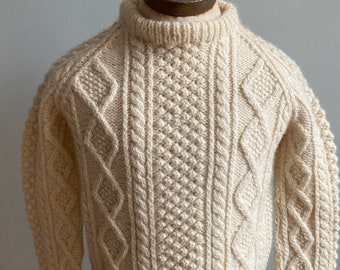 Vintage Child’s Handknit Aran Sweater