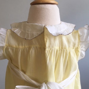 1930s Vintage Girls Dress with Hand Smocked Collar image 9