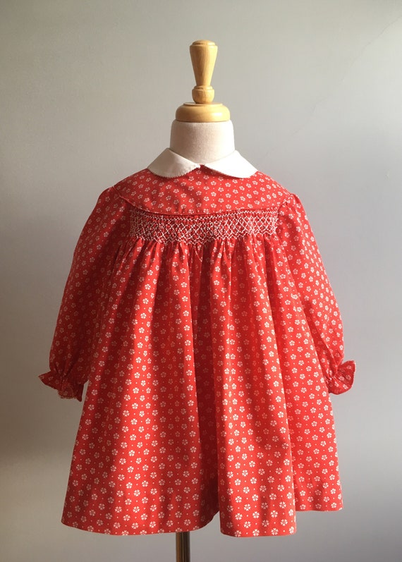 Vintage Girl’s Handmade Dress with Smocking.