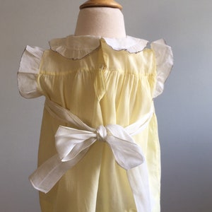 1930s Vintage Girls Dress with Hand Smocked Collar image 7