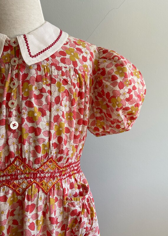 Vintage 30’s Best & Co Hand Smocked Girl’s Dress - image 3