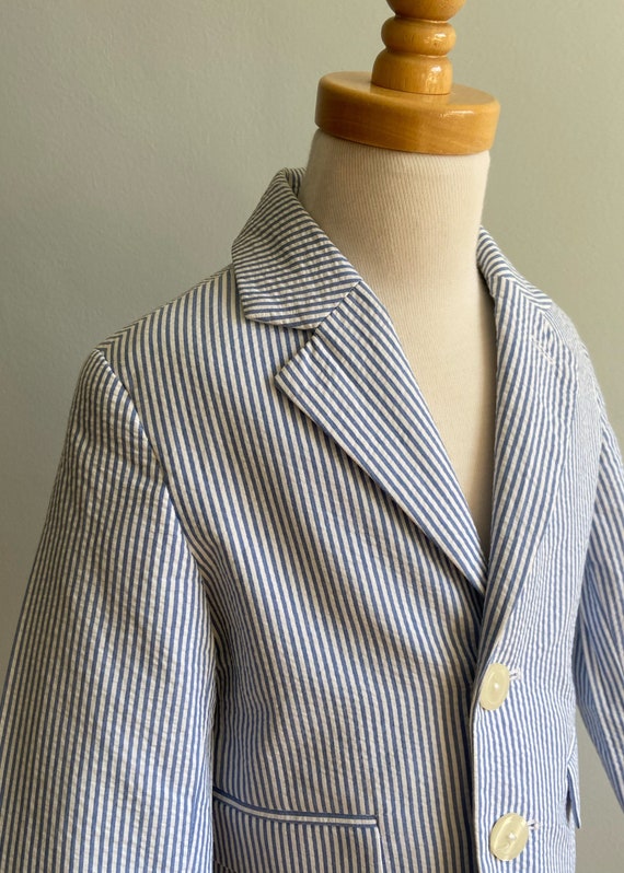 Classic “Talbots” Cotton Seersucker Jacket - image 6