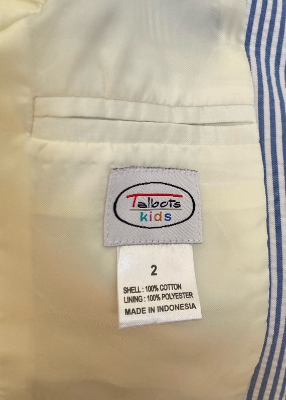 Classic “Talbots” Cotton Seersucker Jacket - image 8